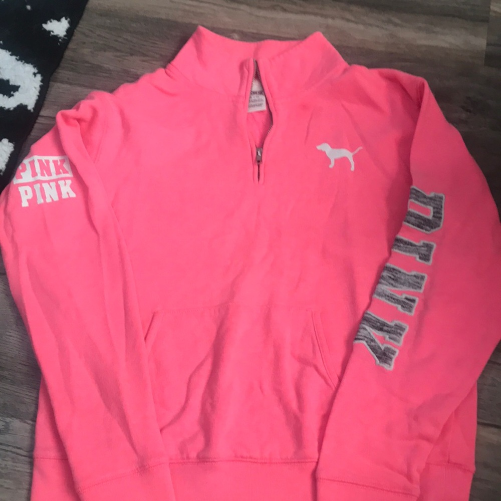 VS PINK hot pink sweatshirt